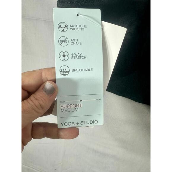 NWT Zella Live In Rib Longline Bra in‎ Black Size Large - Picture 12 of 12